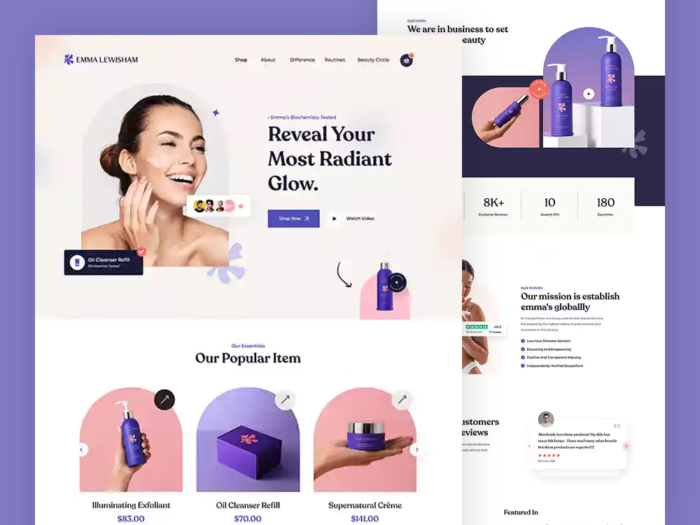 Beauty & Skincare Product Store