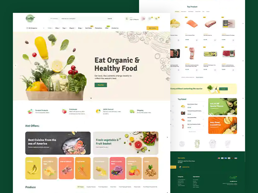 EcoLife Organic Food Marketplace
